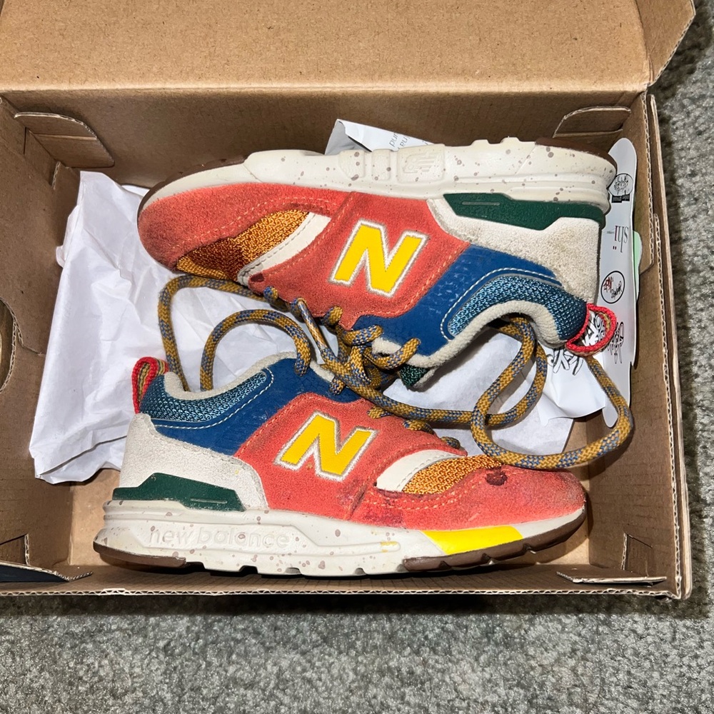 New Balance Kids' Sneakers in Blue, Orange, and Yellow